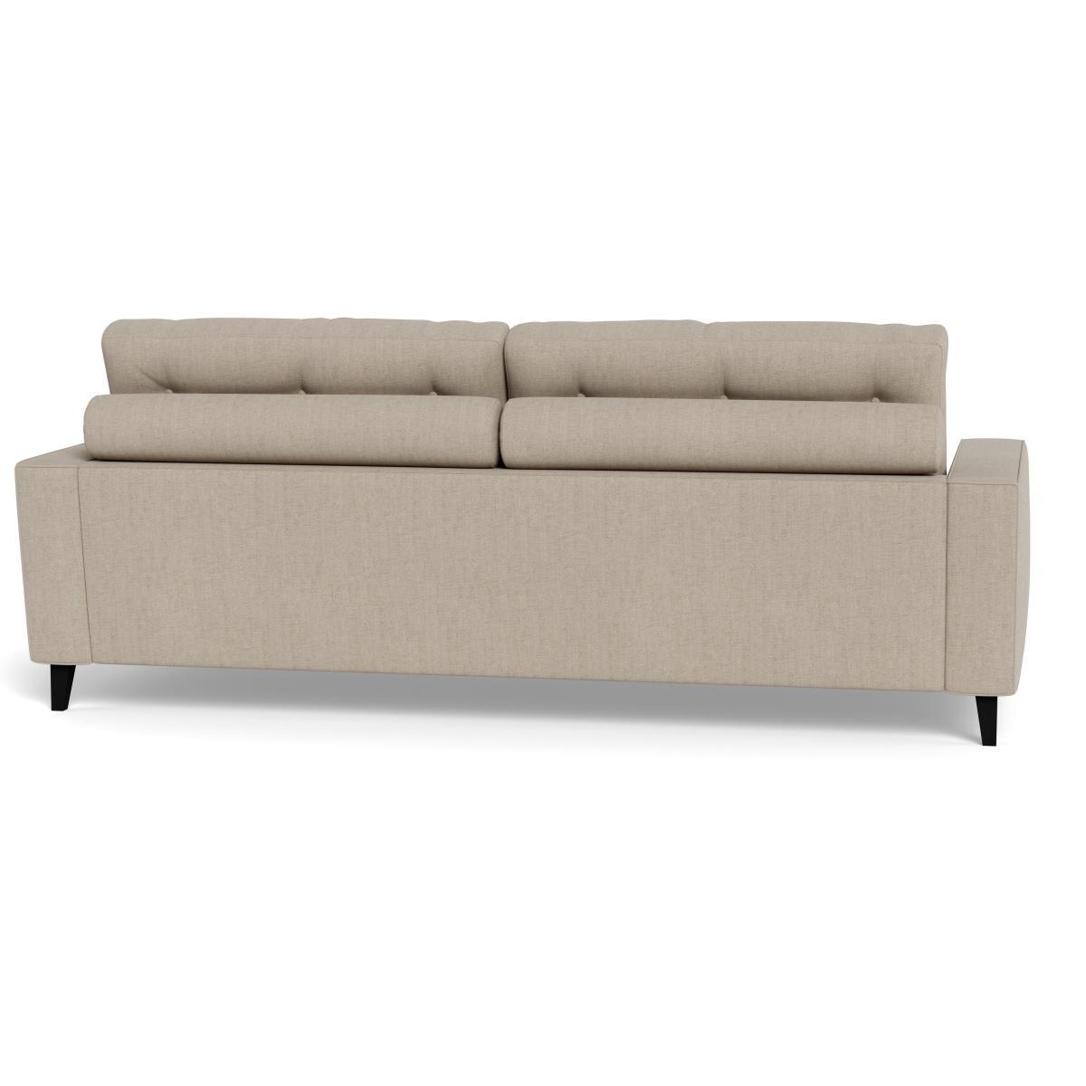 Heal's Mistral 4 Seater Sofa Broad Weave Putty Black Feet - Heal's UK Furniture – image 5