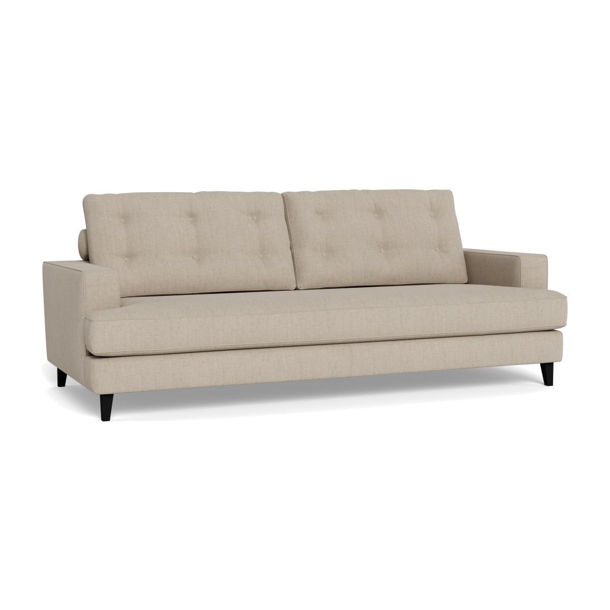 Heal's Mistral 4 Seater Sofa Broad Weave Putty Black Feet - Heal's UK Furniture – image 1