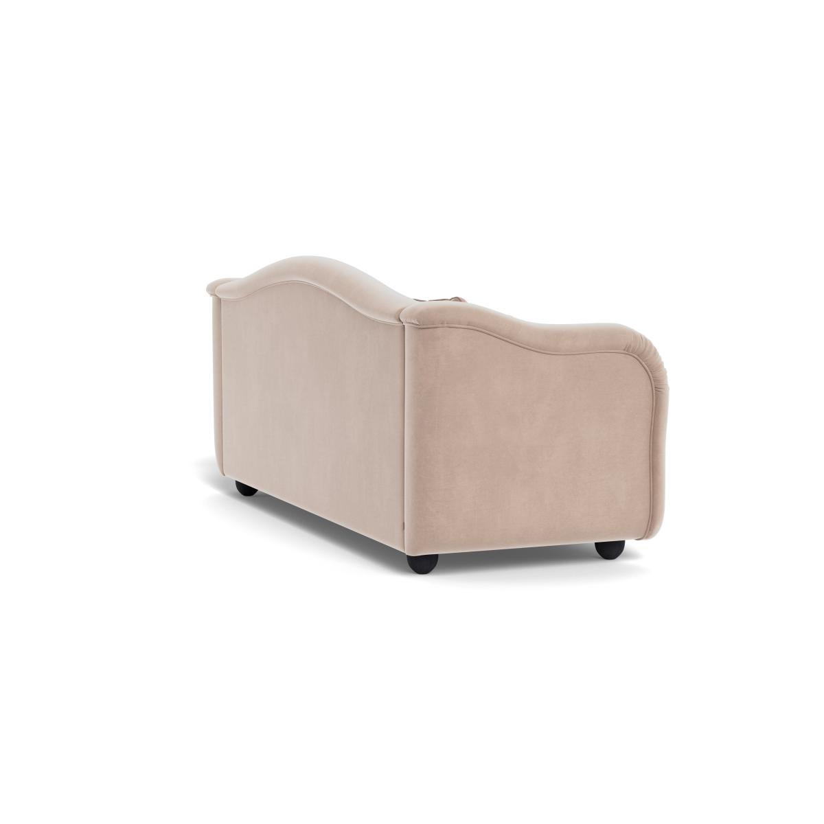 Heal's Tetbury 4 Seater Sofa Smart Velvet Pebble Natural Beech Feet – image 5