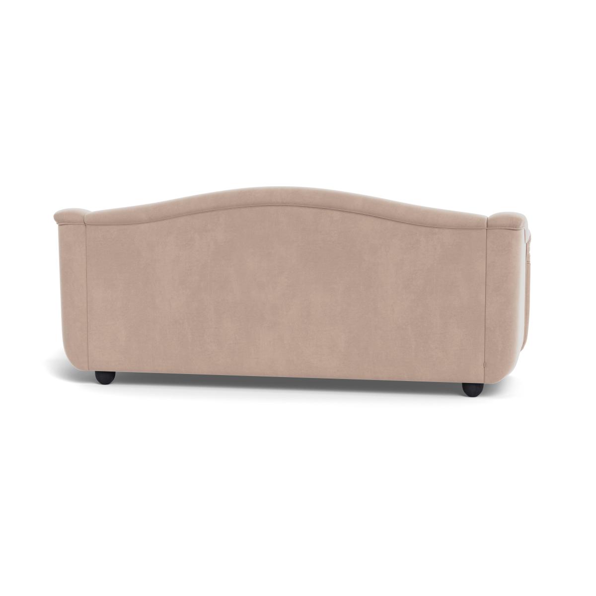 Heal's Tetbury 4 Seater Sofa Smart Velvet Pebble Natural Beech Feet – image 6
