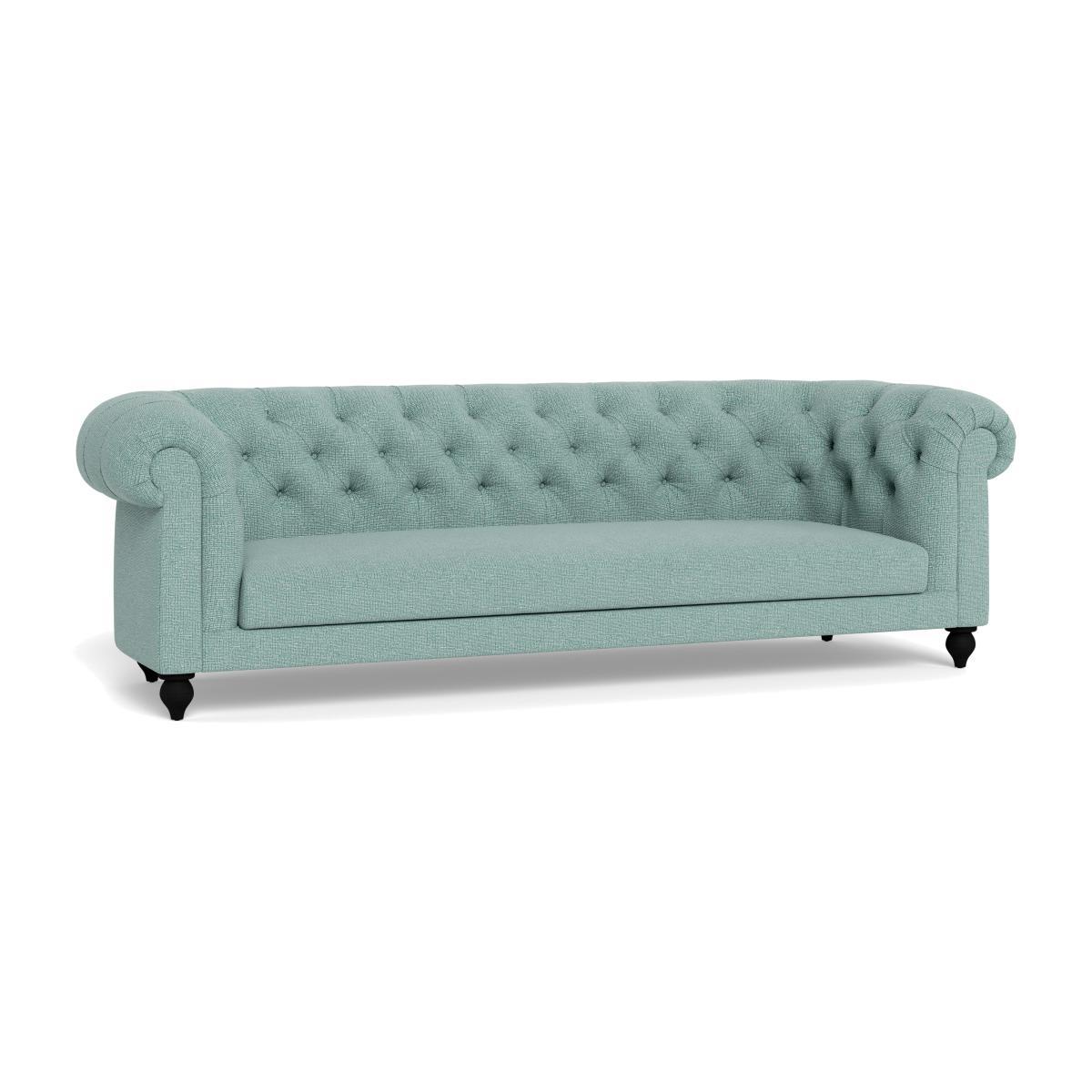Heal's Fitzrovia 4 Seater Sofa Tejo Recycled Teal Natural Oak Feet - Heal's UK Furniture – image 1