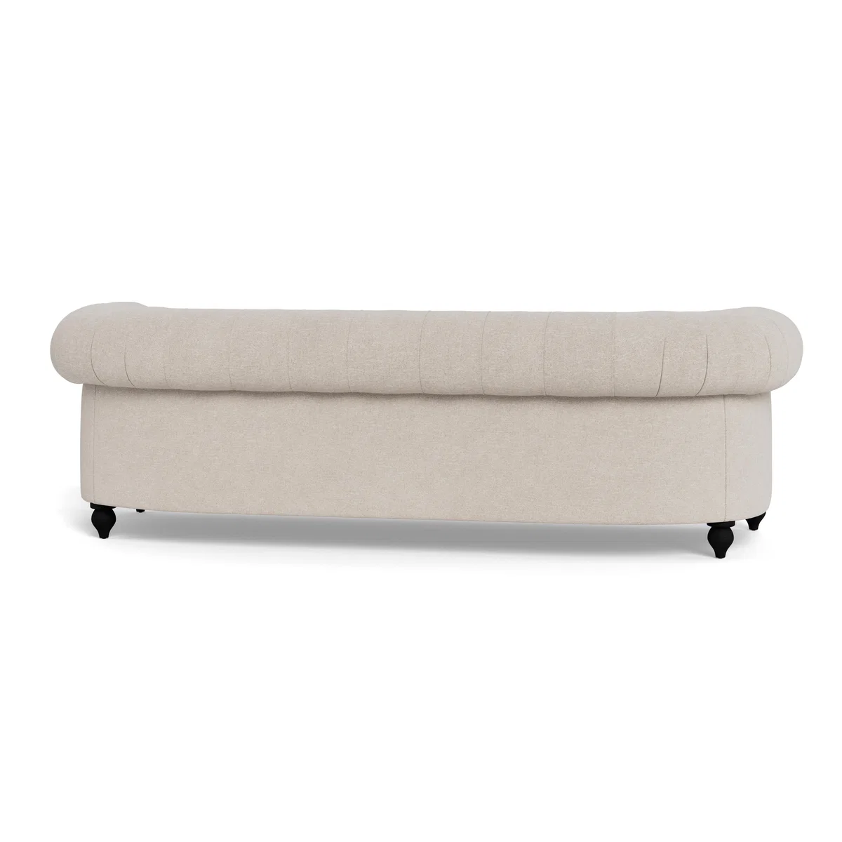 Heal's Fitzrovia 4 Seater Sofa Texture Limestone Black Feet - Heal's UK Furniture – image 5