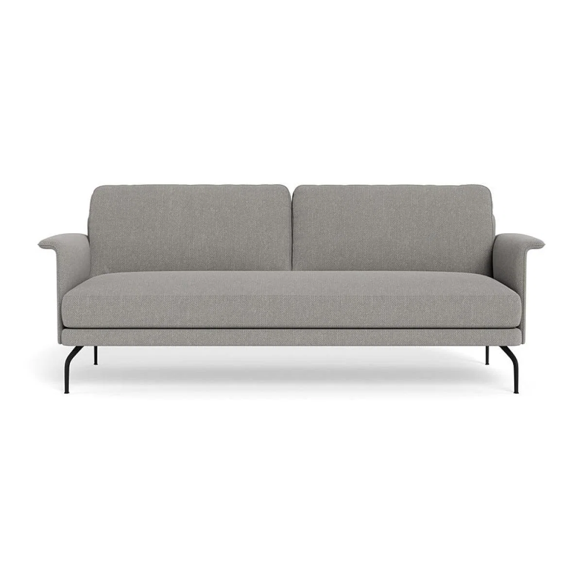 Heal's Iver 4 Seater Sofa Texture Pale Grey Black Feet – image 2