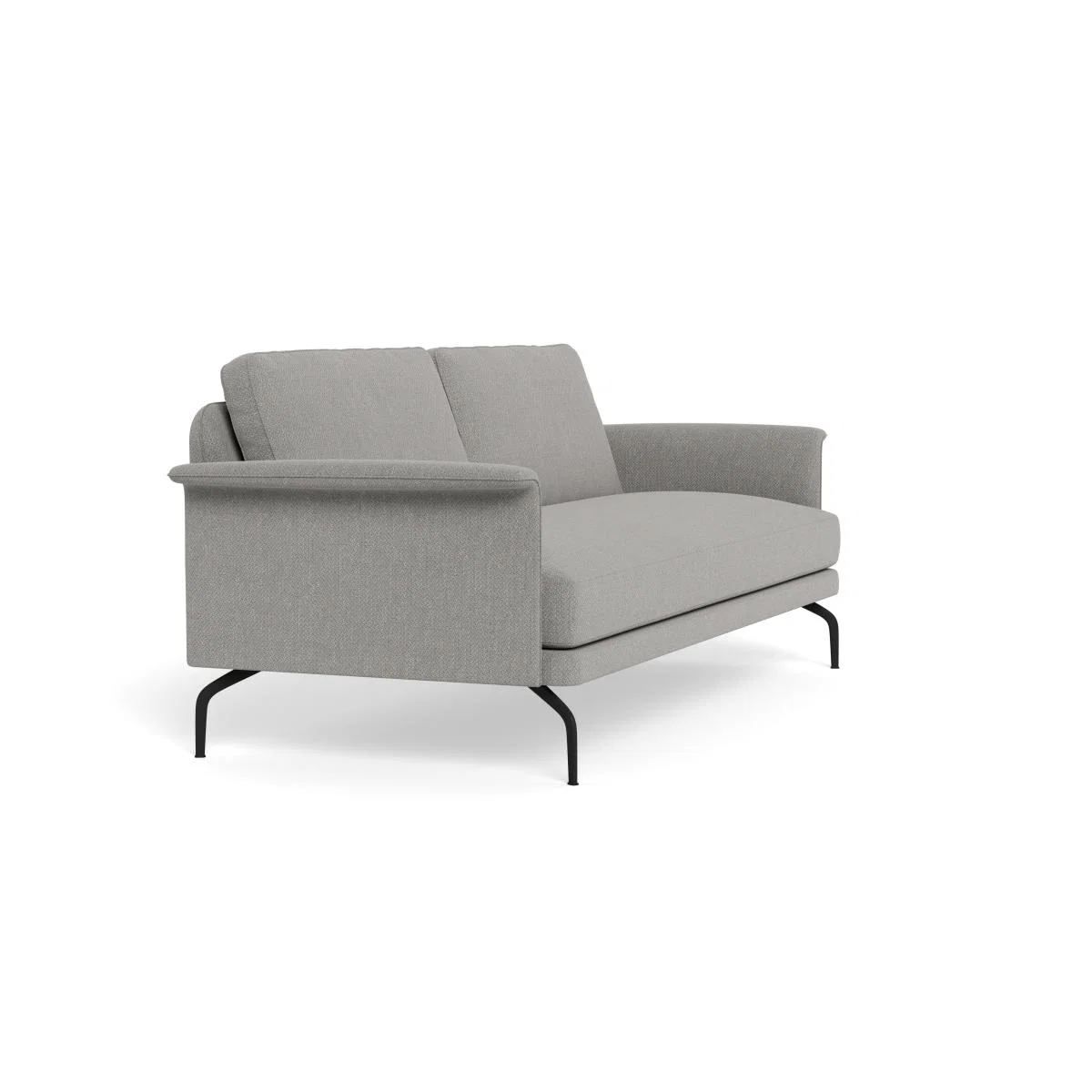 Heal's Iver 4 Seater Sofa Texture Pale Grey Black Feet – image 3