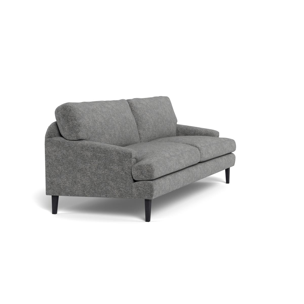 Heal's Stanton 4 Seater Sofa Melton Wool Shale Black Feet – image 3