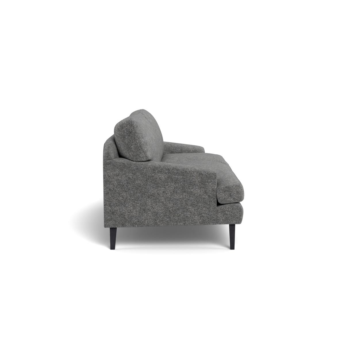 Heal's Stanton 4 Seater Sofa Melton Wool Shale Black Feet – image 4