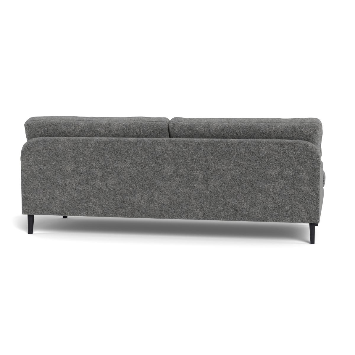 Heal's Stanton 4 Seater Sofa Melton Wool Shale Black Feet – image 6