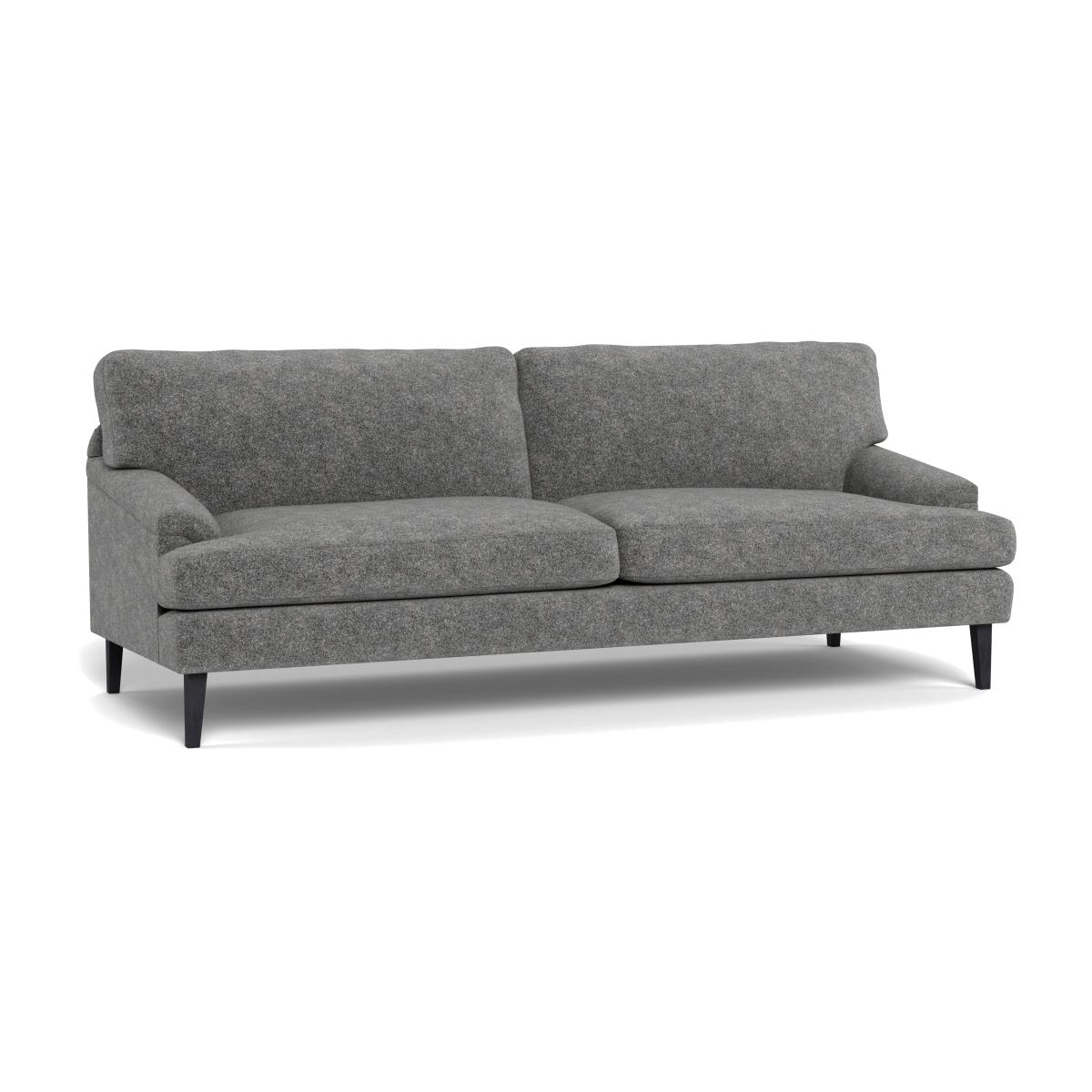 Heal's Stanton 4 Seater Sofa Melton Wool Shale Black Feet – image 1