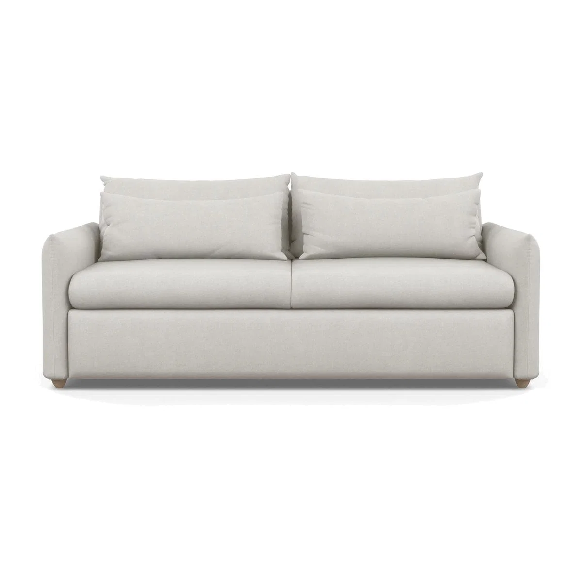 Heal's Pillow 4 Seater Sofa Linen Hessian Natural Feet - Heal's UK Furniture