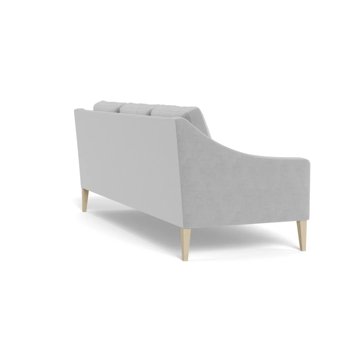 Heal's Richmond 4 Seater Sofa Velvet Platinum Black Feet - Heal's UK Furniture – image 4