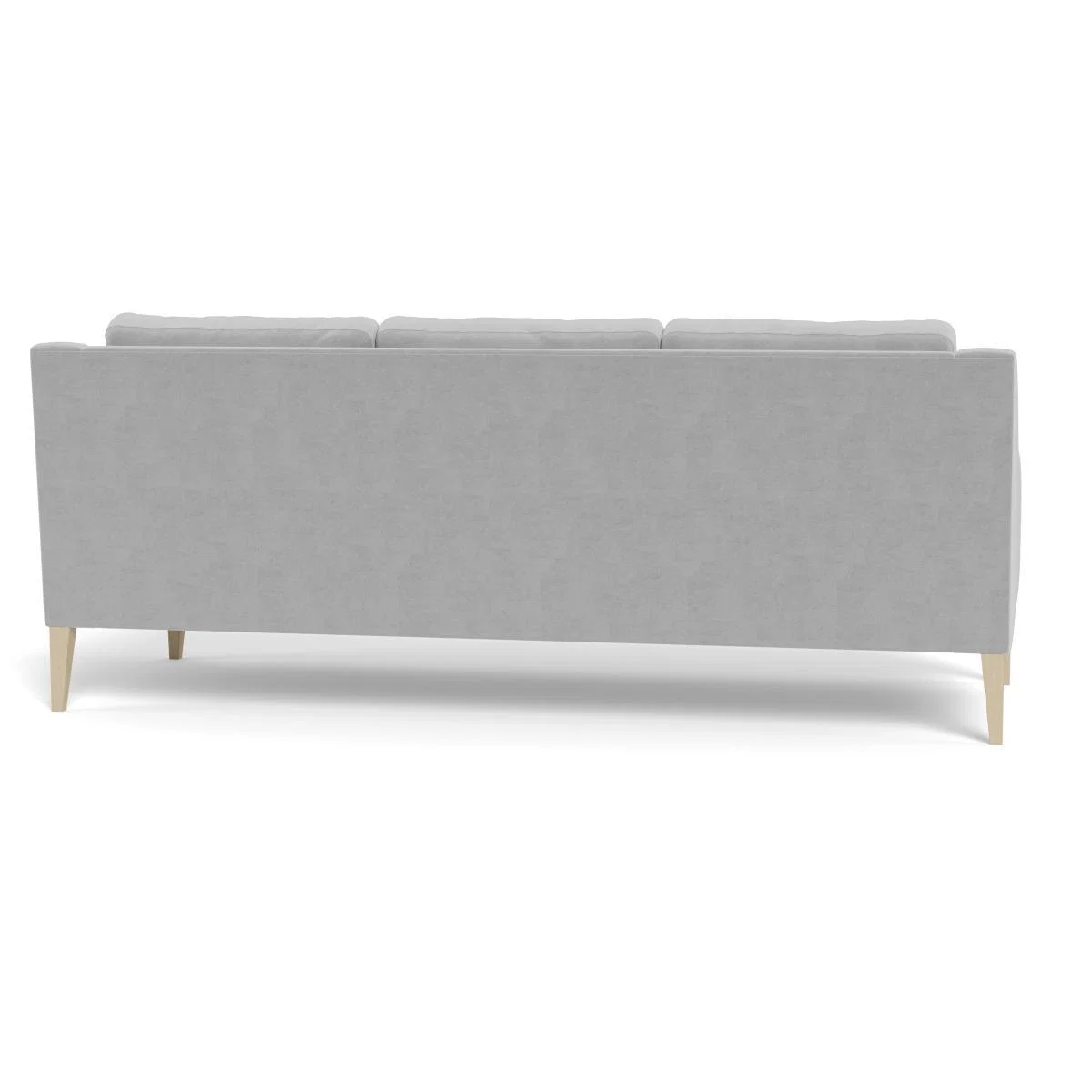 Heal's Richmond 4 Seater Sofa Velvet Platinum Black Feet - Heal's UK Furniture – image 5