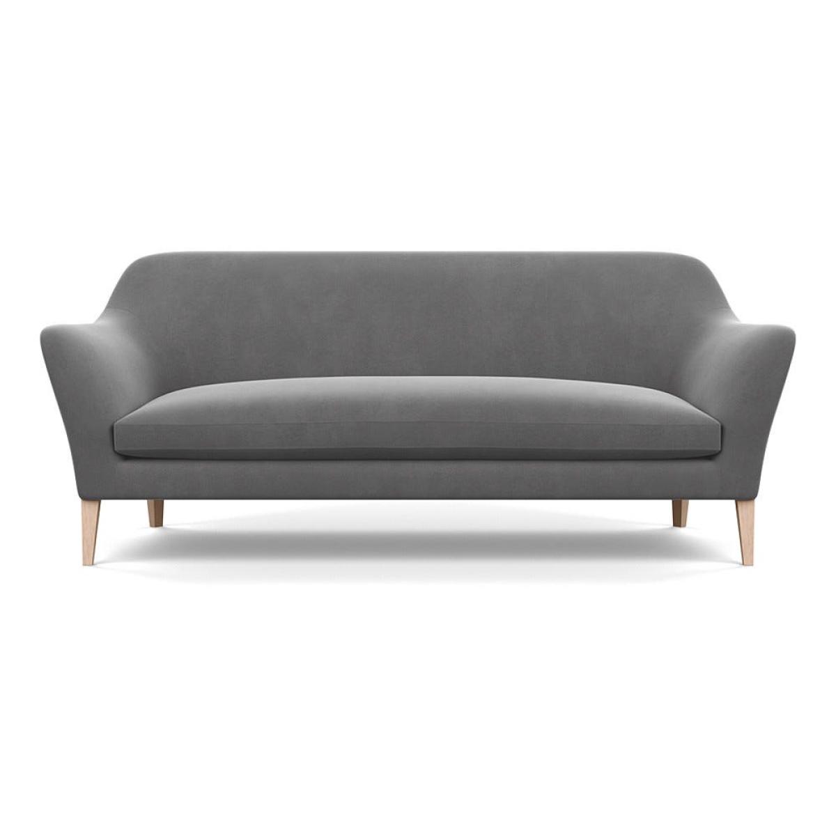 Heal's Wallis 4 Seater Sofa Smart Velvet Mercury Nautral Oak Feet – image 2