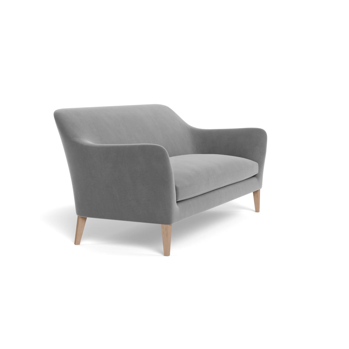 Heal's Wallis 4 Seater Sofa Smart Velvet Mercury Nautral Oak Feet – image 3