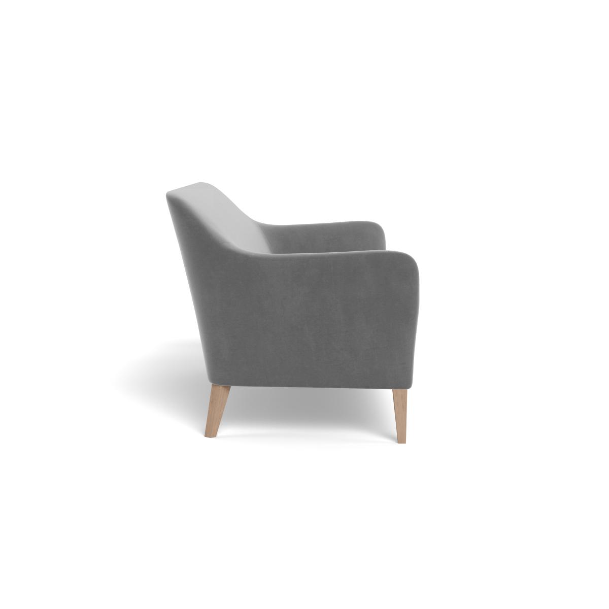Heal's Wallis 4 Seater Sofa Smart Velvet Mercury Nautral Oak Feet – image 4
