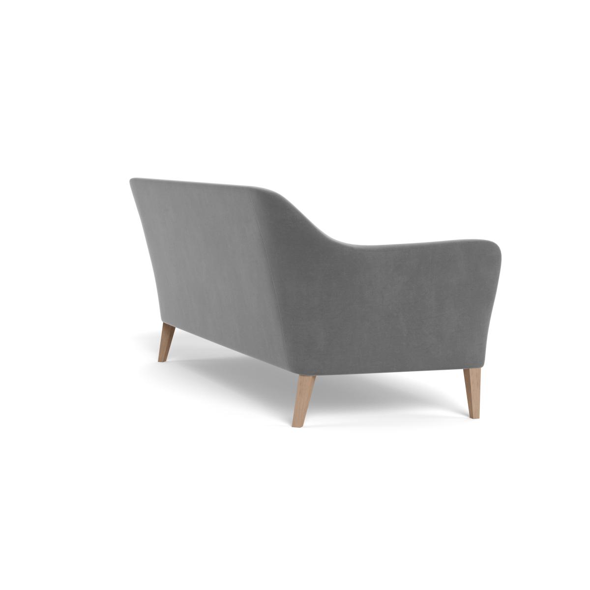 Heal's Wallis 4 Seater Sofa Smart Velvet Mercury Nautral Oak Feet – image 5