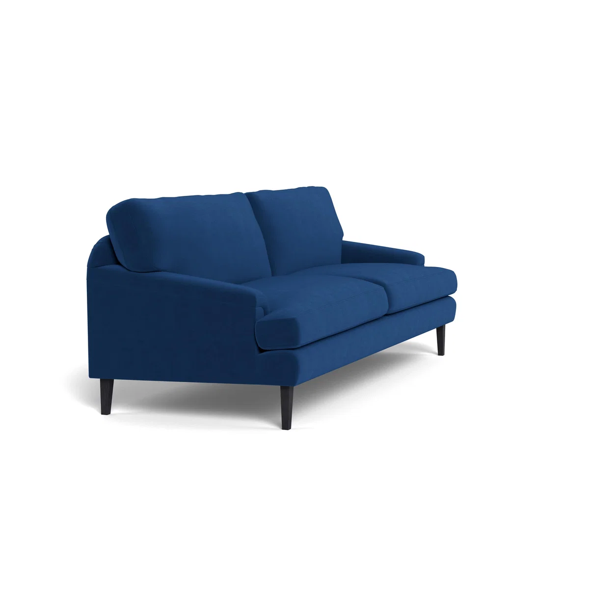 Heal's Stanton 4 Seater Sofa Velvet Petrol Black Feet – image 3