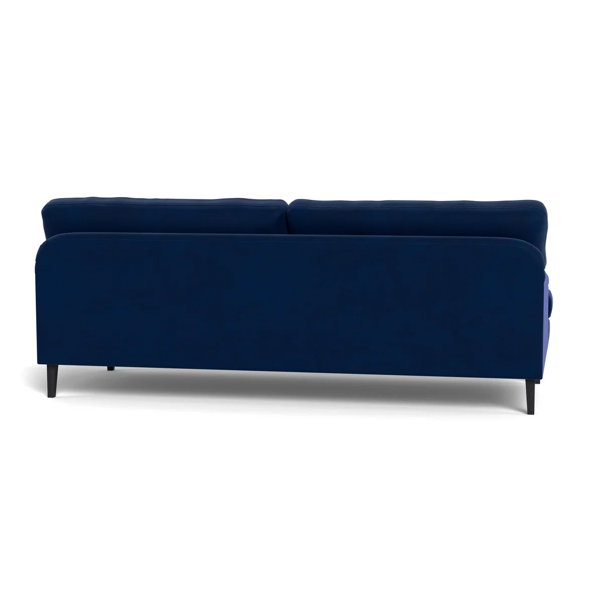 Heal's Stanton 4 Seater Sofa Velvet Midnight Walnut Stained Feet – image 6