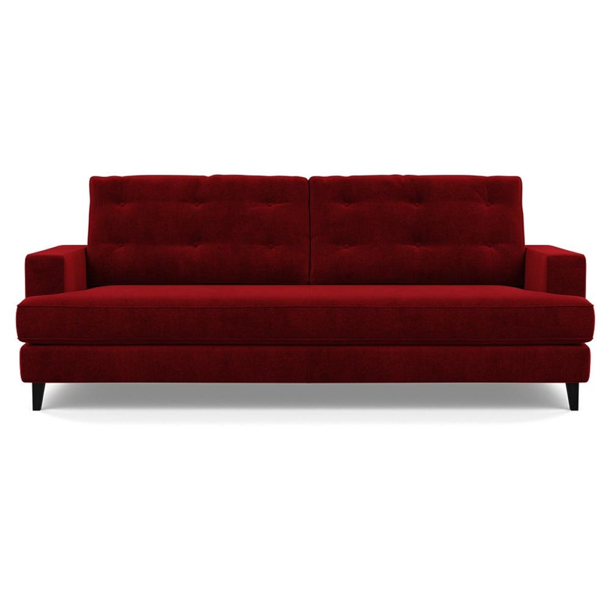 Heal's Mistral 4 Seater Sofa Smart Luxe Velvet Mulberry Black Feet – image 2