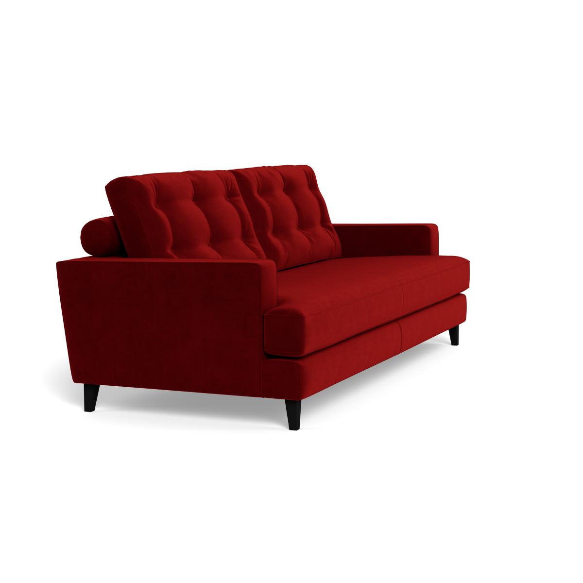 Heal's Mistral 4 Seater Sofa Smart Luxe Velvet Mulberry Black Feet – image 3