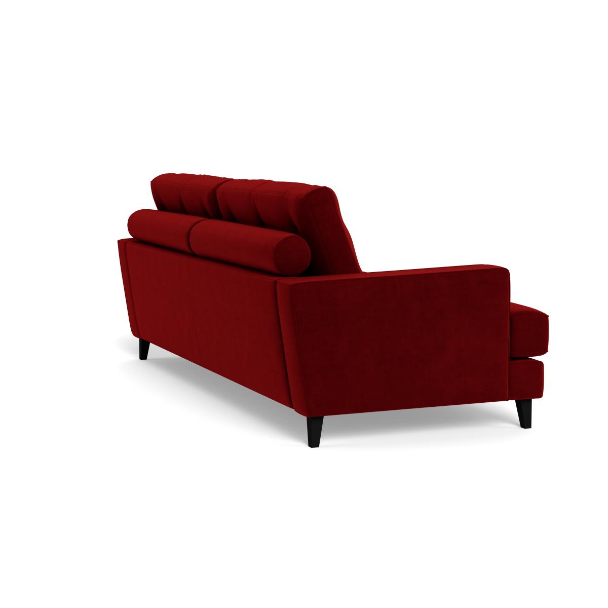 Heal's Mistral 4 Seater Sofa Smart Luxe Velvet Mulberry Black Feet – image 5