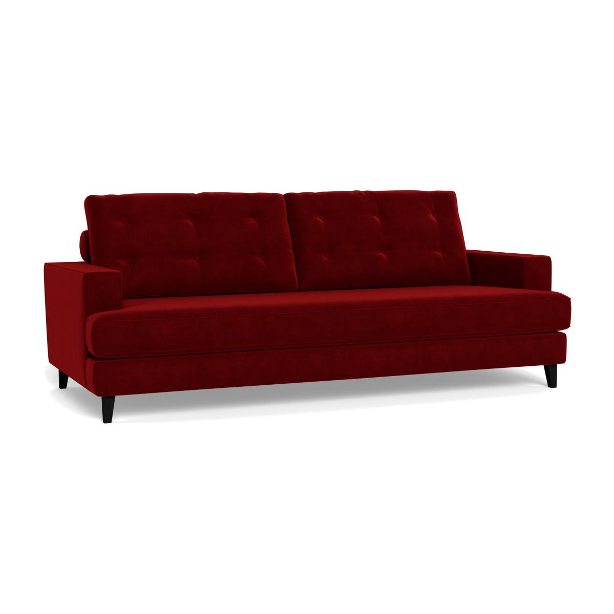 Heal's Mistral 4 Seater Sofa Smart Luxe Velvet Mulberry Black Feet – image 1