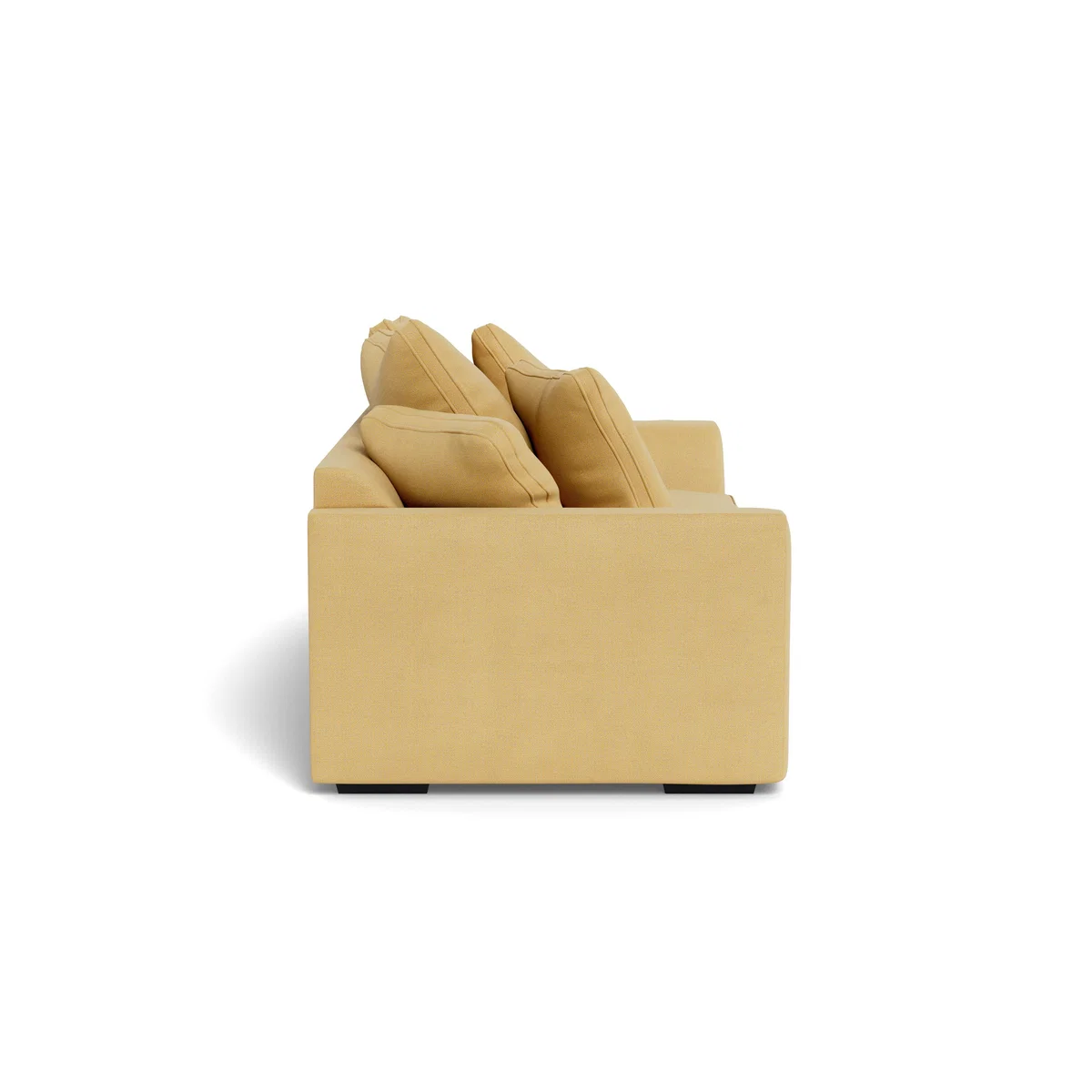 Heal's Cumulus 4 Seater Sofa Tejo Recycled Ochre Black Feet - Heal's UK Furniture – image 3