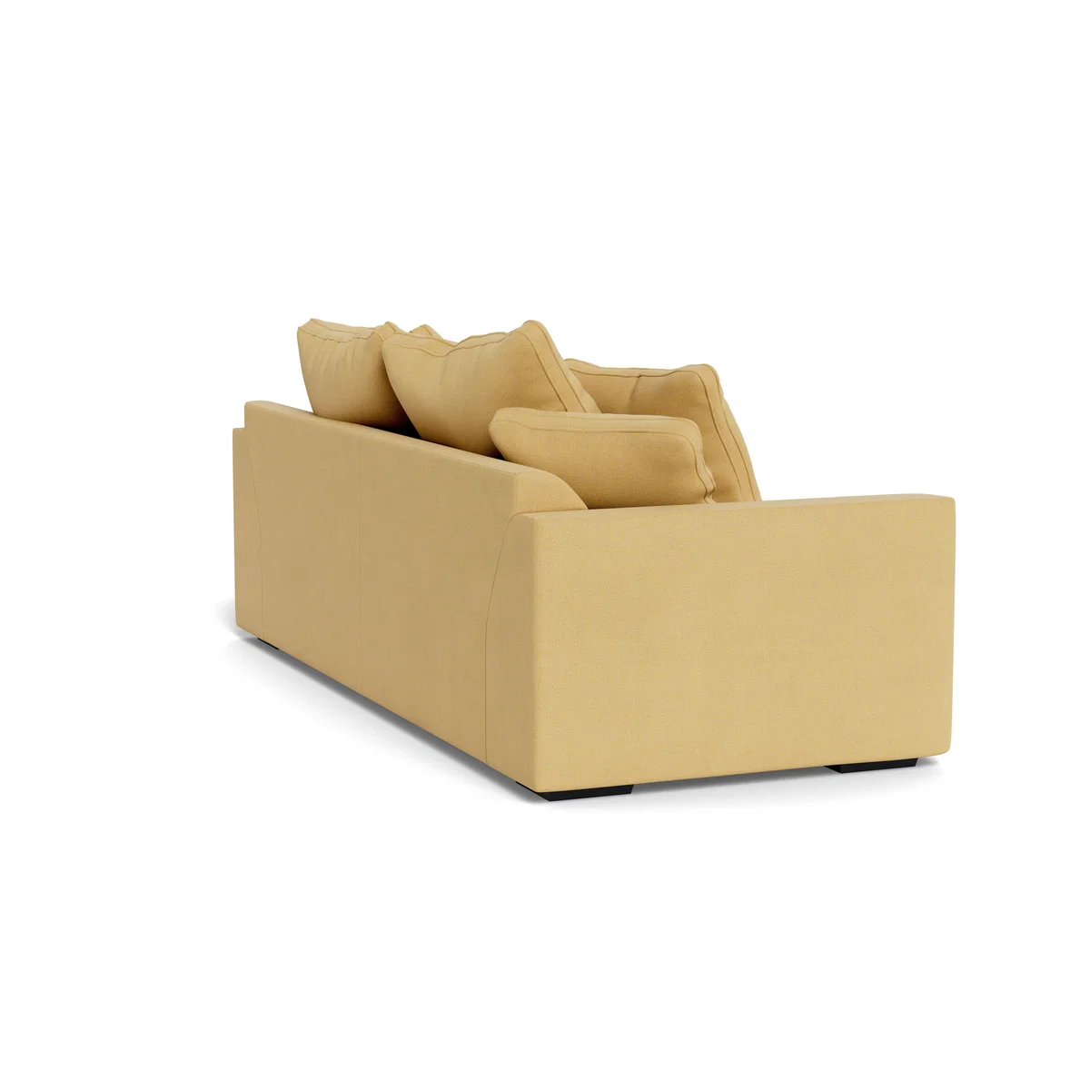 Heal's Cumulus 4 Seater Sofa Tejo Recycled Ochre Black Feet - Heal's UK Furniture – image 4