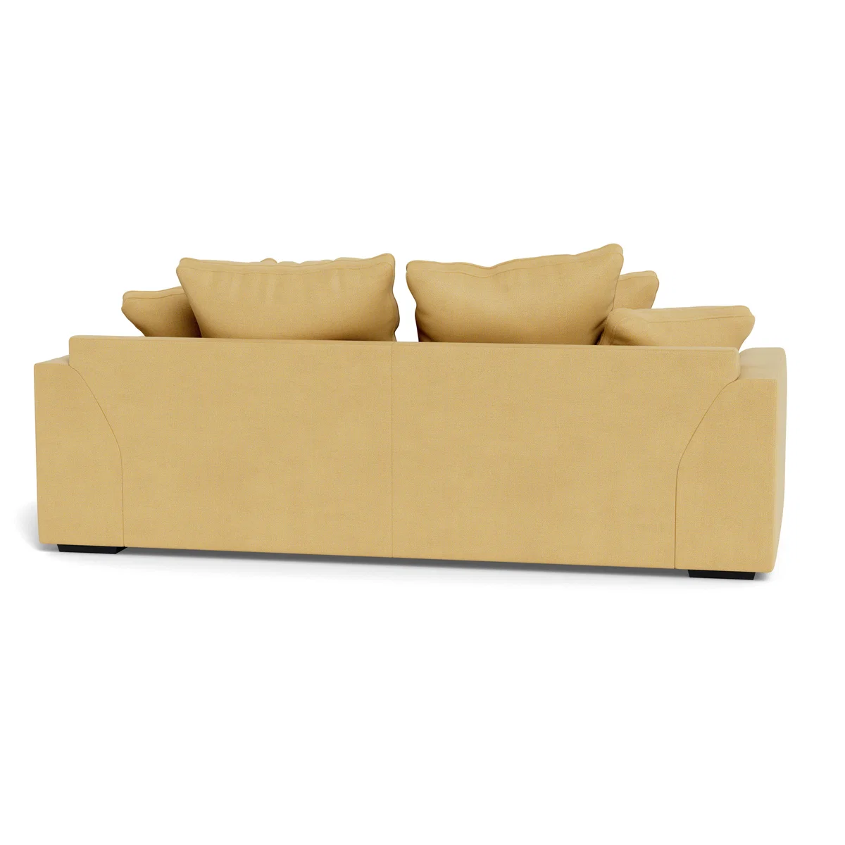 Heal's Cumulus 4 Seater Sofa Tejo Recycled Ochre Black Feet - Heal's UK Furniture – image 5