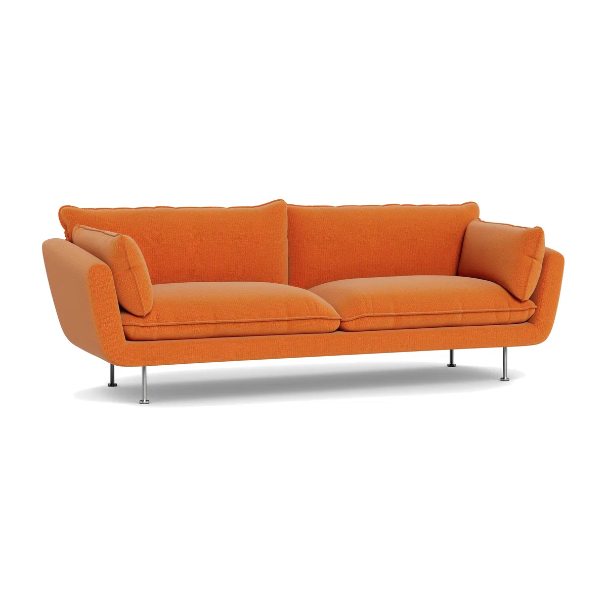 Heal's Allora 4 Seater Sofa Tejo Recycled Zinnia Stainless Steel Feet – image 1