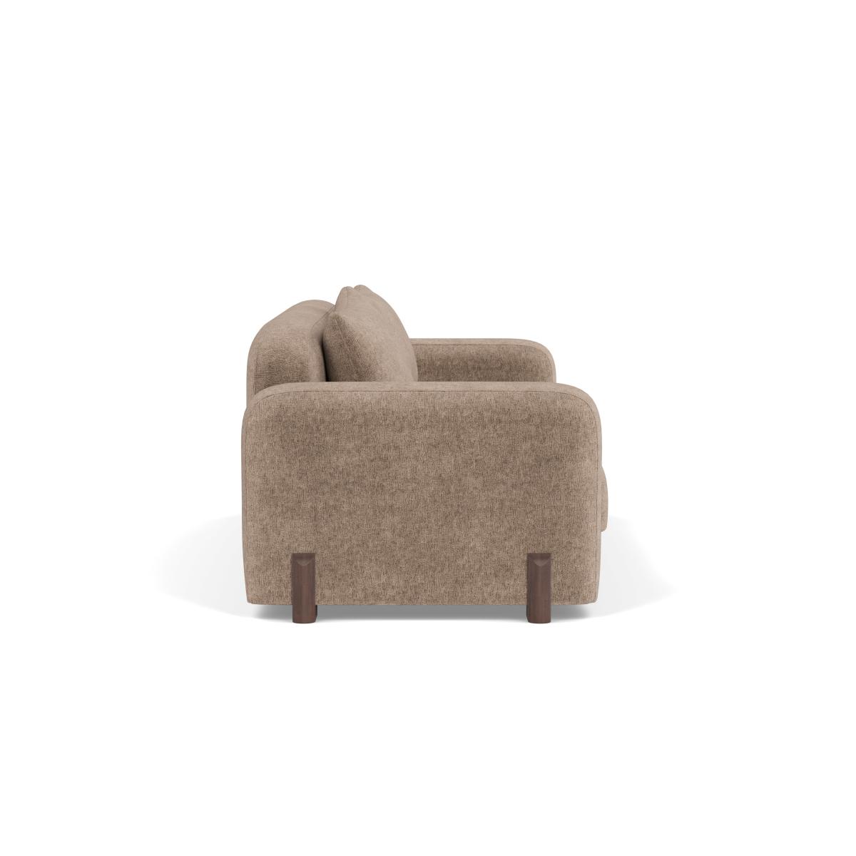 Heal's Nuvola 4 Seater Sofa Boucle Velvet Rocky Natural Oak Feet – image 3