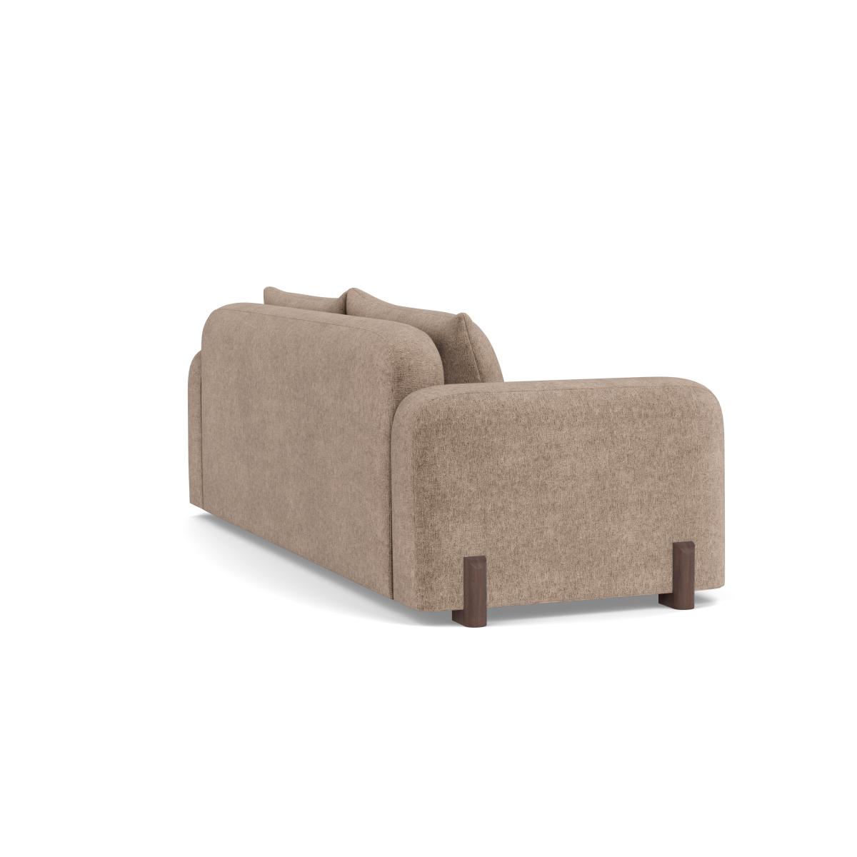 Heal's Nuvola 4 Seater Sofa Boucle Velvet Rocky Natural Oak Feet – image 4
