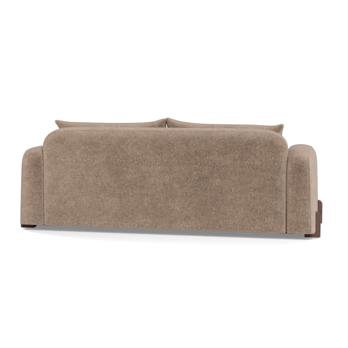 Heal's Nuvola 4 Seater Sofa Boucle Velvet Rocky Natural Oak Feet – image 5
