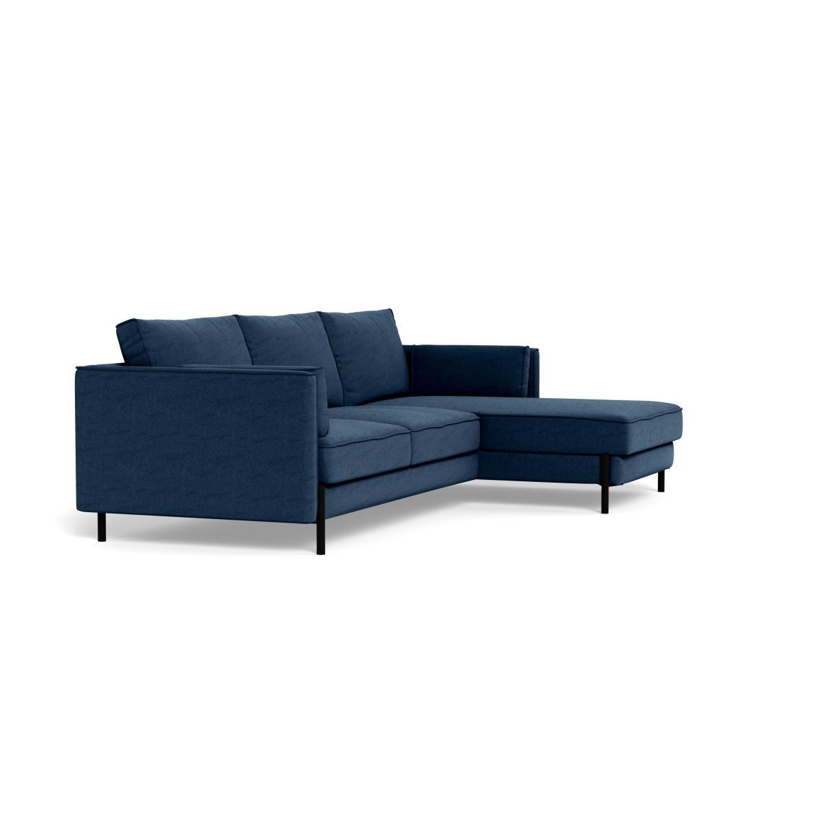 Heal's Tortona Right Hand Facing 4 Seater Corner Chaise Capelo LinenCotton Inkspot Black Feet - Heal's UK Furniture – image 2