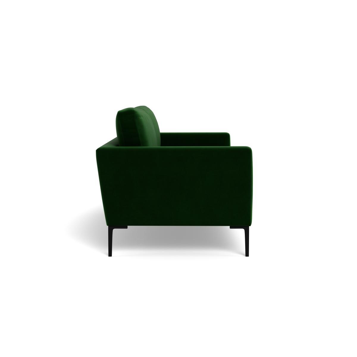 Heal's Eton 4 Seater Sofa Smart Velvet Forest Black Feet - Heal's UK Furniture – image 3