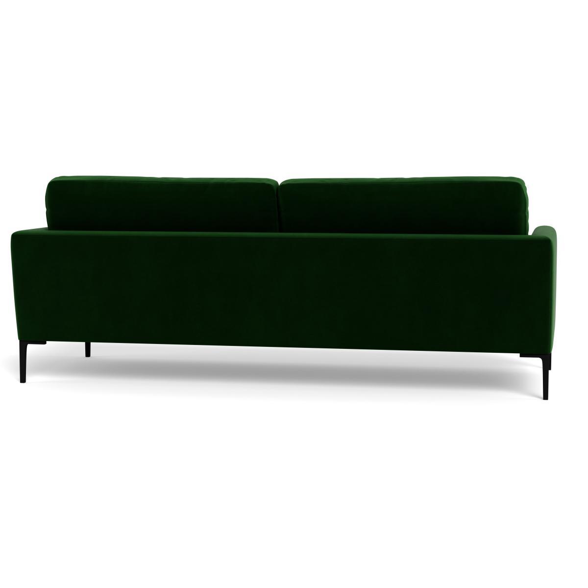 Heal's Eton 4 Seater Sofa Smart Velvet Forest Black Feet - Heal's UK Furniture – image 5