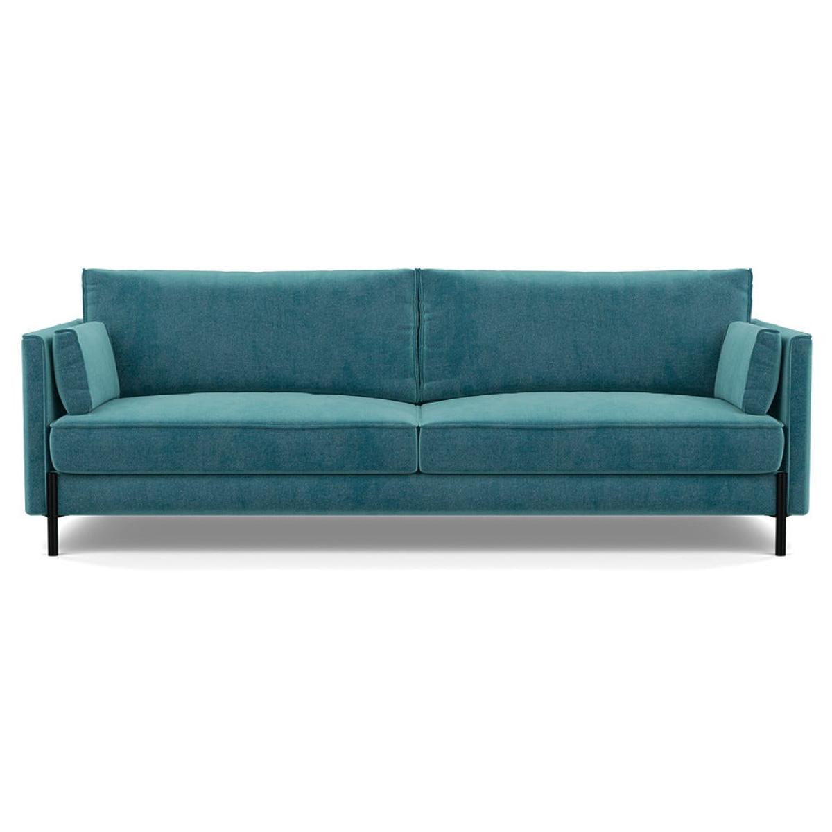 Heal's Tortona 4 seater Sofa Smart Luxe Velvet Airforce – image 2
