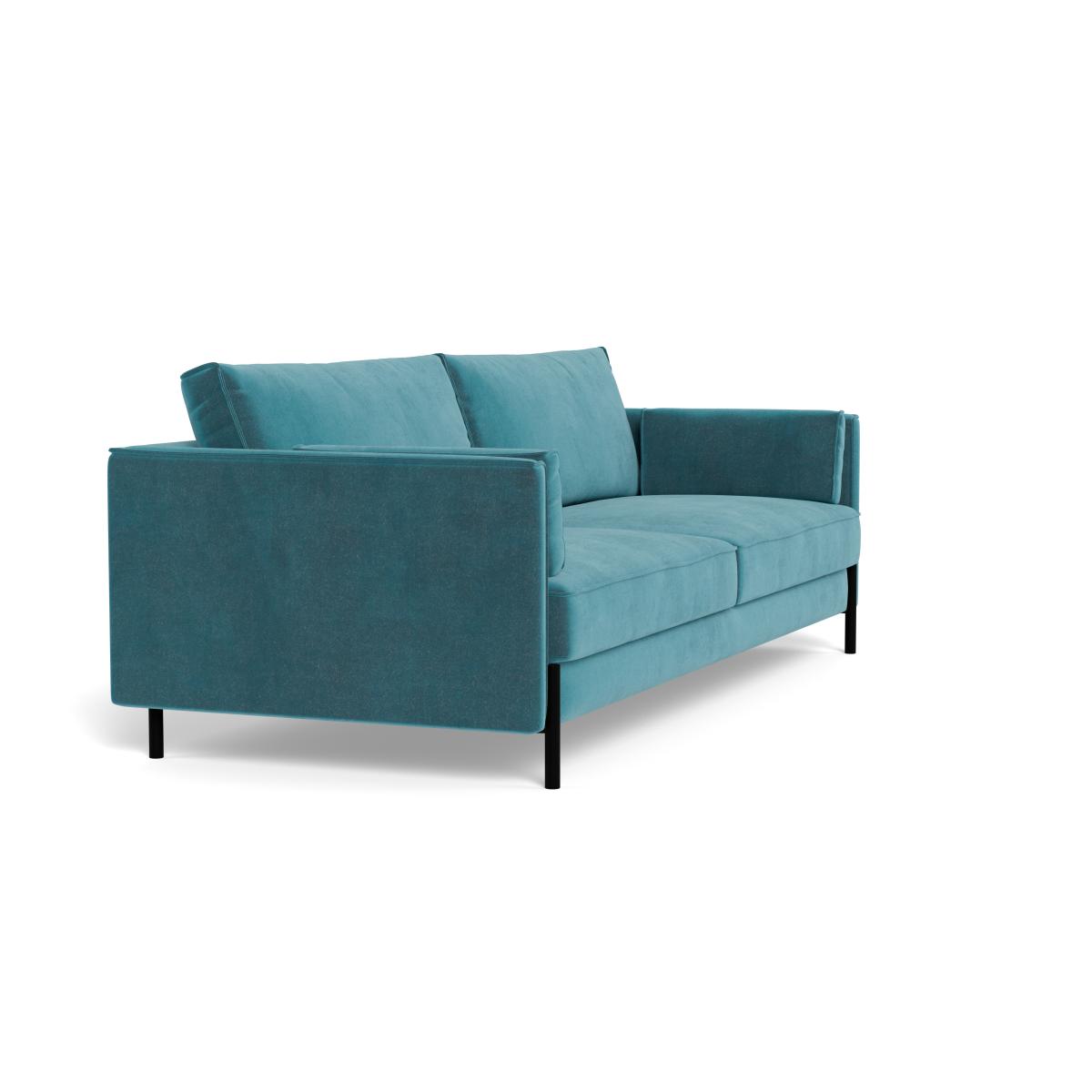 Heal's Tortona 4 seater Sofa Smart Luxe Velvet Airforce – image 3
