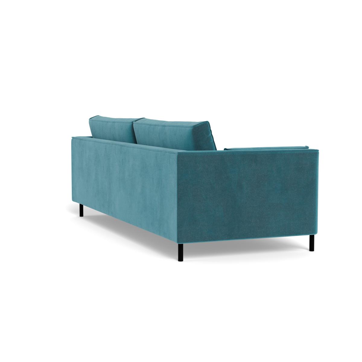 Heal's Tortona 4 seater Sofa Smart Luxe Velvet Airforce – image 5