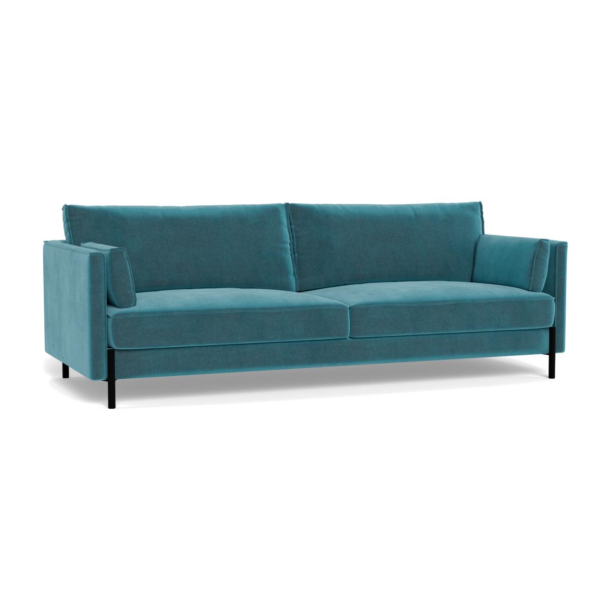 Heal's Tortona 4 seater Sofa Smart Luxe Velvet Airforce – image 1