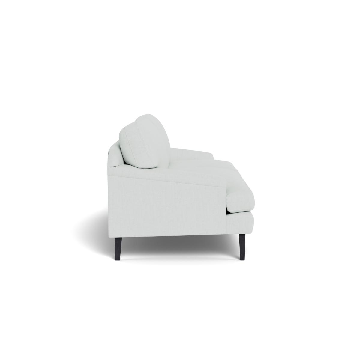 Heal's Stanton 4 Seater Sofa Broad Weave Tin Black Feet – image 4