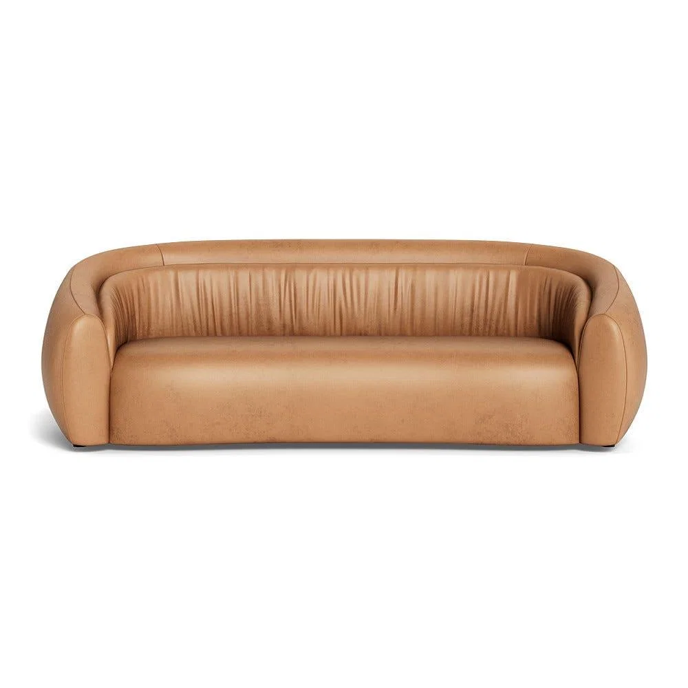 Heal's Flora 4 Seater Sofa Daino Leather Parchment – image 2