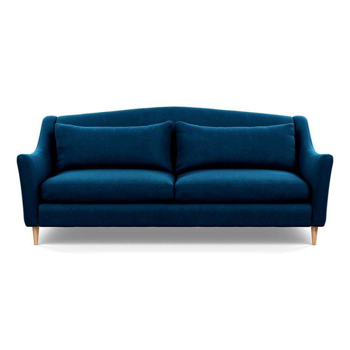 Heal's Somerset 4 Seater Sofa Melton Wool New Navy Natural - Heal's UK Furniture – image 46