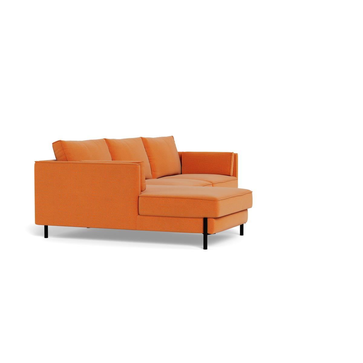 Heal's Tortona Left Hand Facing 4 Seater Corner Chaise Tejo Recycled Zinnia Black Feet - Heal's UK Furniture – image 2