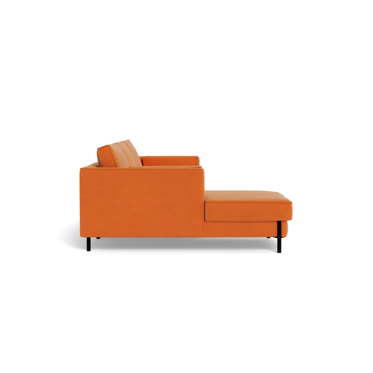 Heal's Tortona Left Hand Facing 4 Seater Corner Chaise Tejo Recycled Zinnia Black Feet - Heal's UK Furniture – image 3