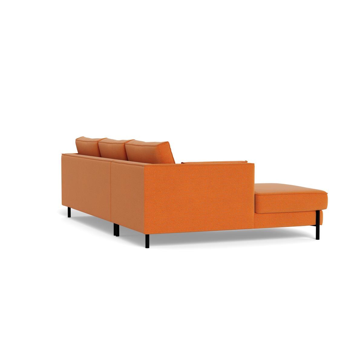 Heal's Tortona Left Hand Facing 4 Seater Corner Chaise Tejo Recycled Zinnia Black Feet - Heal's UK Furniture – image 4