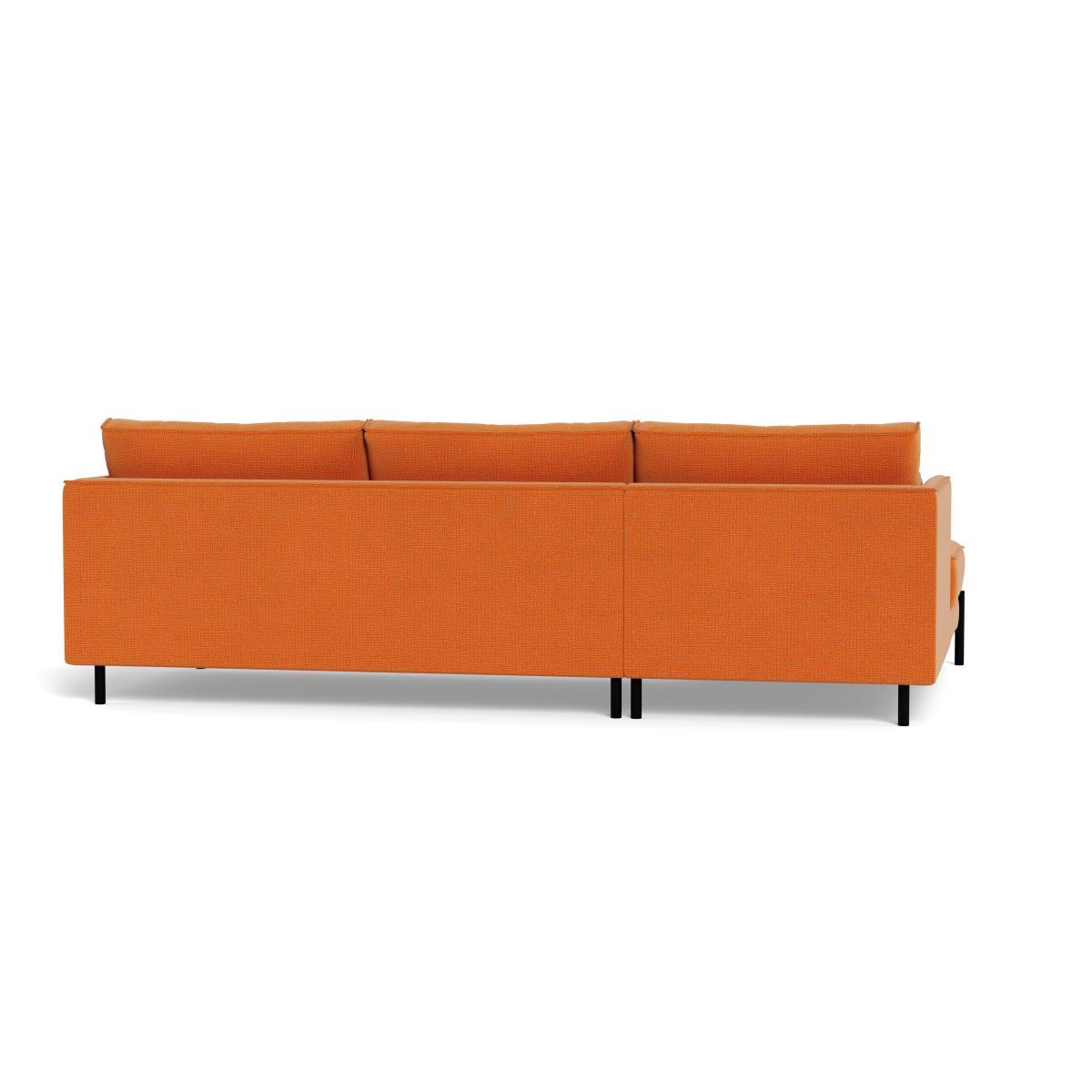 Heal's Tortona Left Hand Facing 4 Seater Corner Chaise Tejo Recycled Zinnia Black Feet - Heal's UK Furniture – image 5