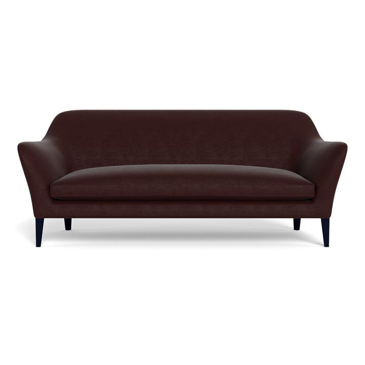 Heal's Wallis 4 Seater Sofa Smart Luxe Velvet Acorn Black Painted Oak Feet – image 2