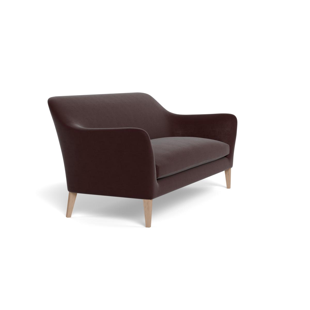 Heal's Wallis 4 Seater Sofa Smart Luxe Velvet Acorn Black Painted Oak Feet – image 3