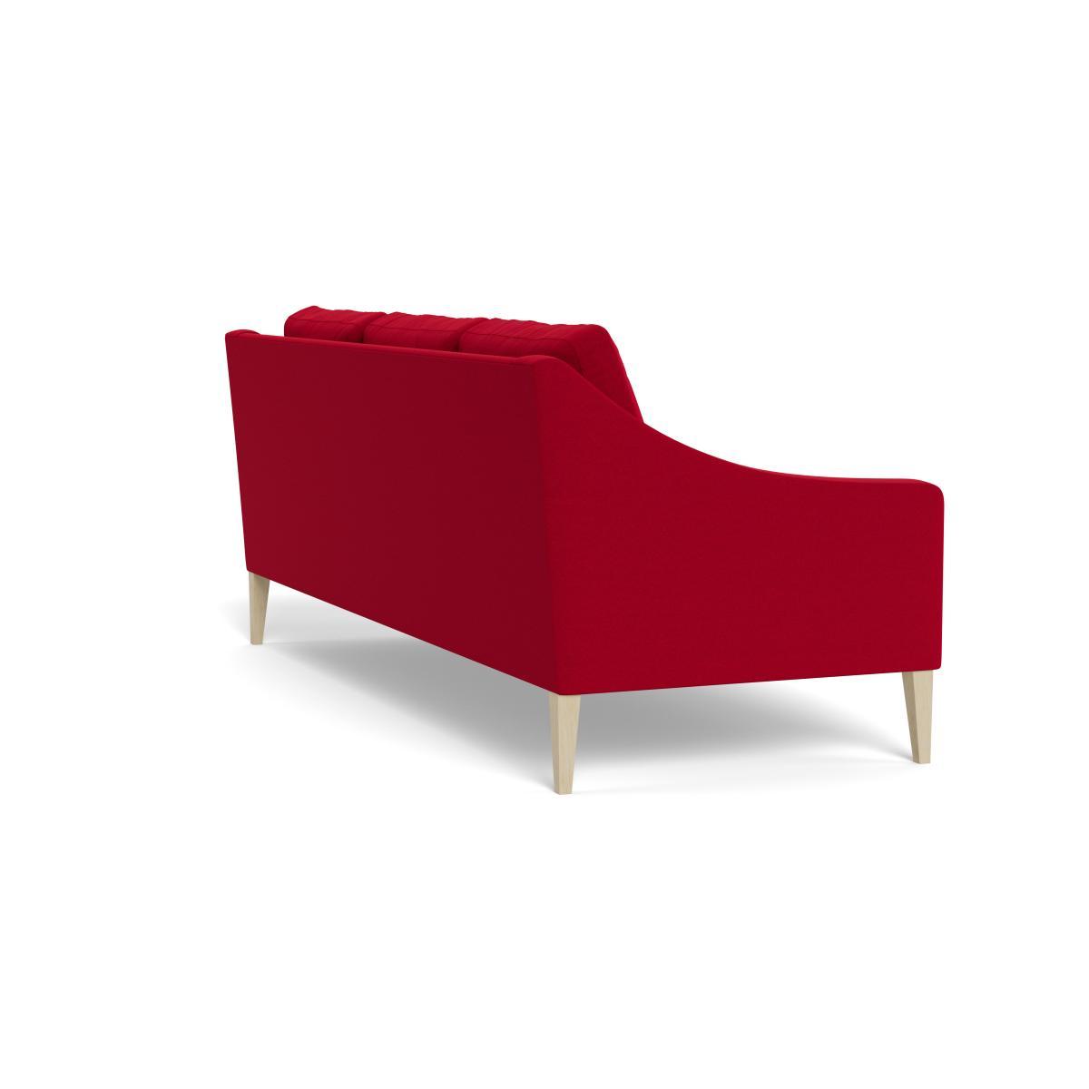 Heal's Richmond 4 Seater Sofa Melton Wool Red Oxide Natural Feet - Heal's UK Furniture – image 4