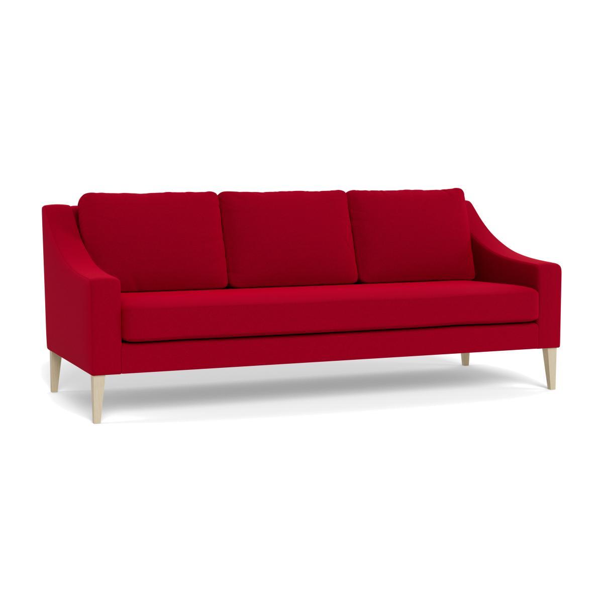 Heal's Richmond 4 Seater Sofa Melton Wool Red Oxide Natural Feet - Heal's UK Furniture – image 1